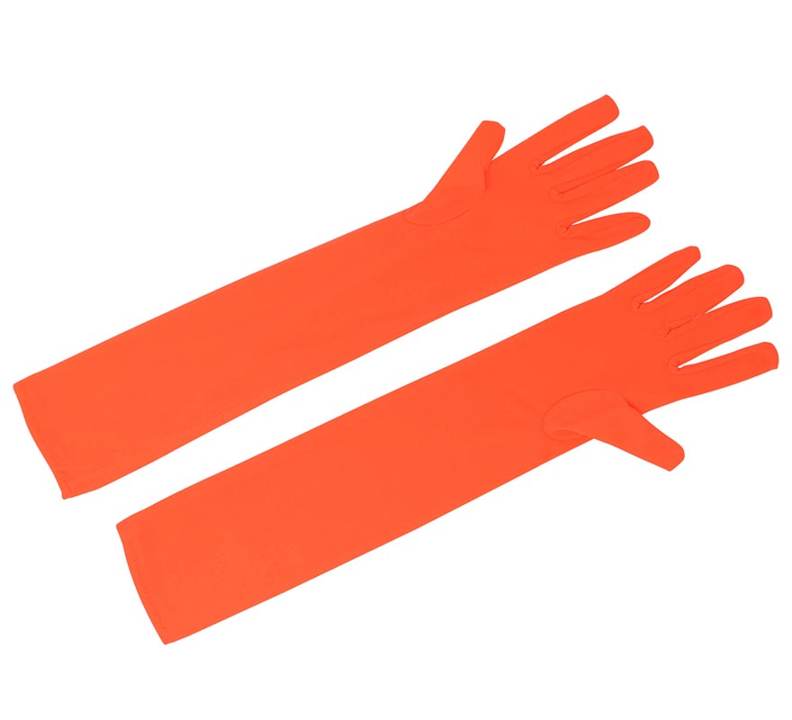 Translation missing: es.Par de Guantes naranja neón de 45 cm
