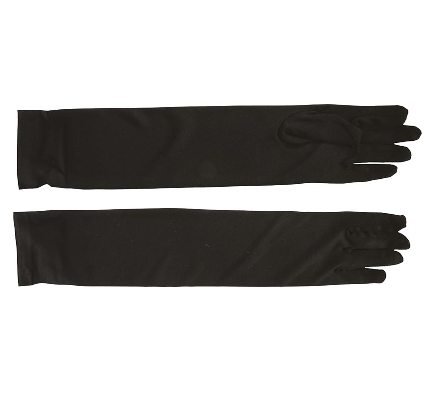 Translation missing: es.Par de guantes negros 45 cm