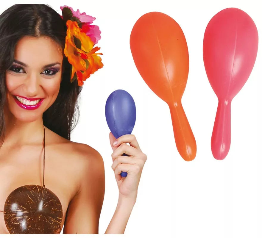 Translation missing: es.Par de Maracas de 19 cm colores surtidos