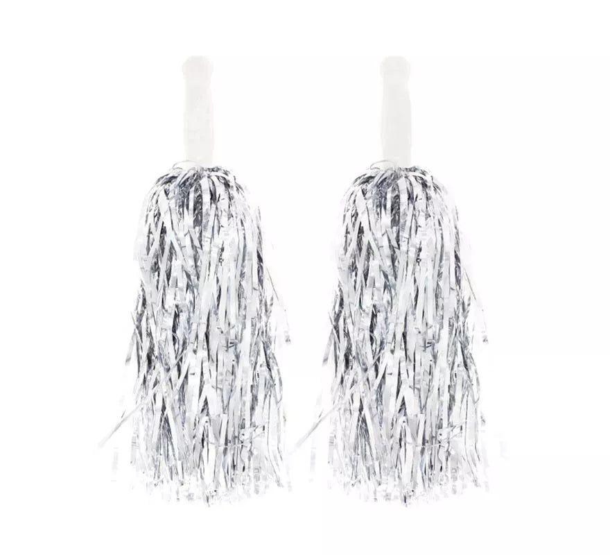 Translation missing: es.Par de Pompones Brillantes con Mango en varios colores