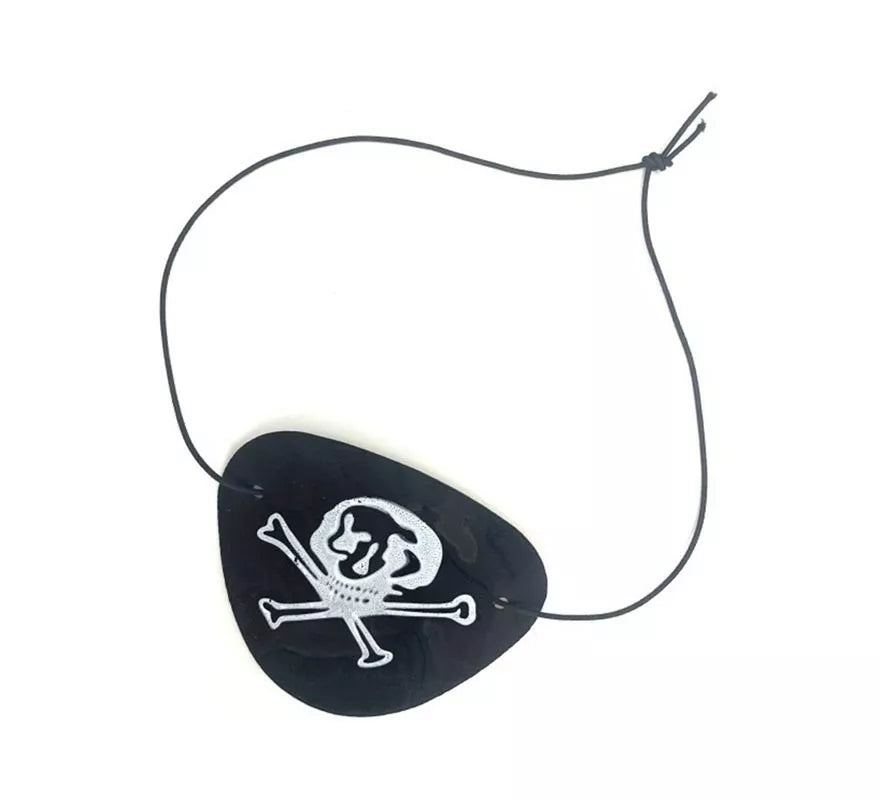 Translation missing: es.Parche Pirata básico negro con calavera