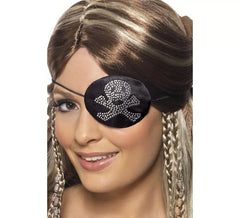 Parche Pirata Calavera de Diamantes