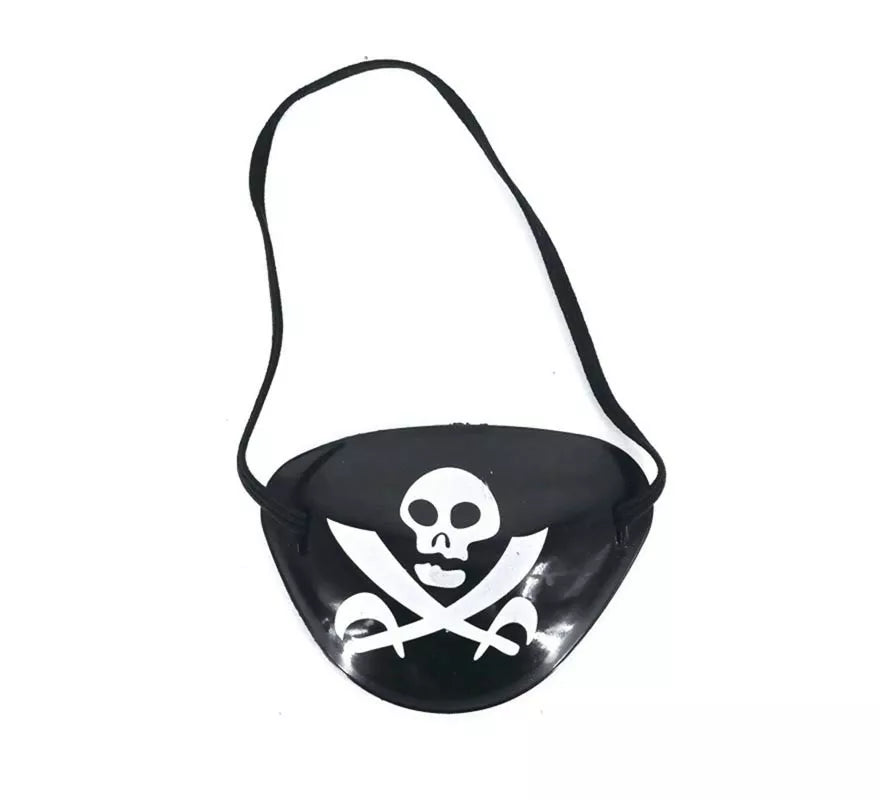 Translation missing: es.Parche Pirata negro con calavera tenebrosa