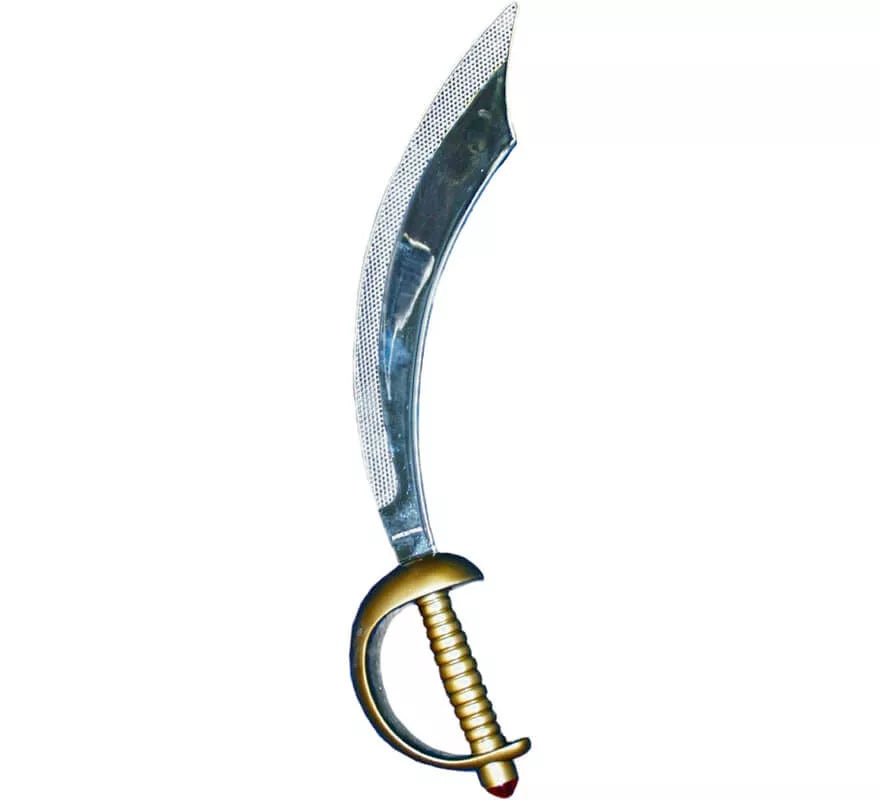 Translation missing: es.Parche y Espada de Pirata plateados 46cm