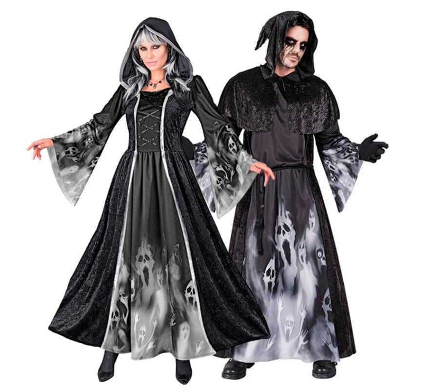 Pareja con estampado de fantasmas