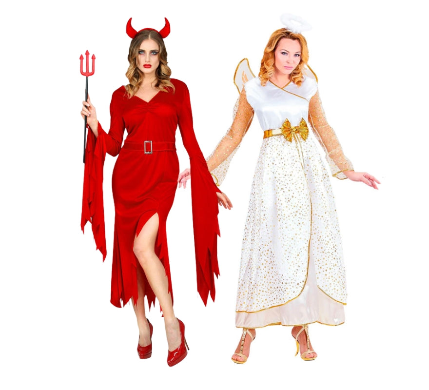 Pareja de ángel y demonio