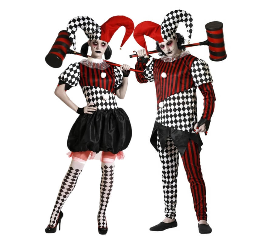 Pareja de arlequines siniestros