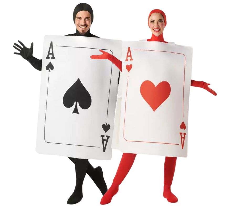 Pareja de as de corazón y picas