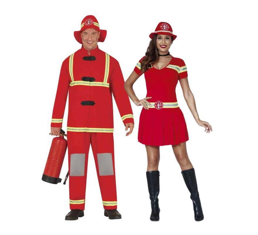 Pareja de bomberos