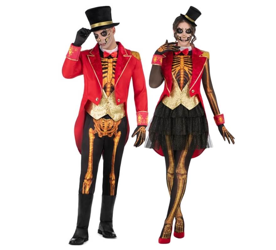 Pareja de domadores esqueletos