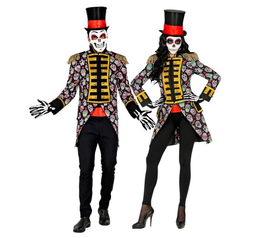 Pareja de frac Día de los muertos