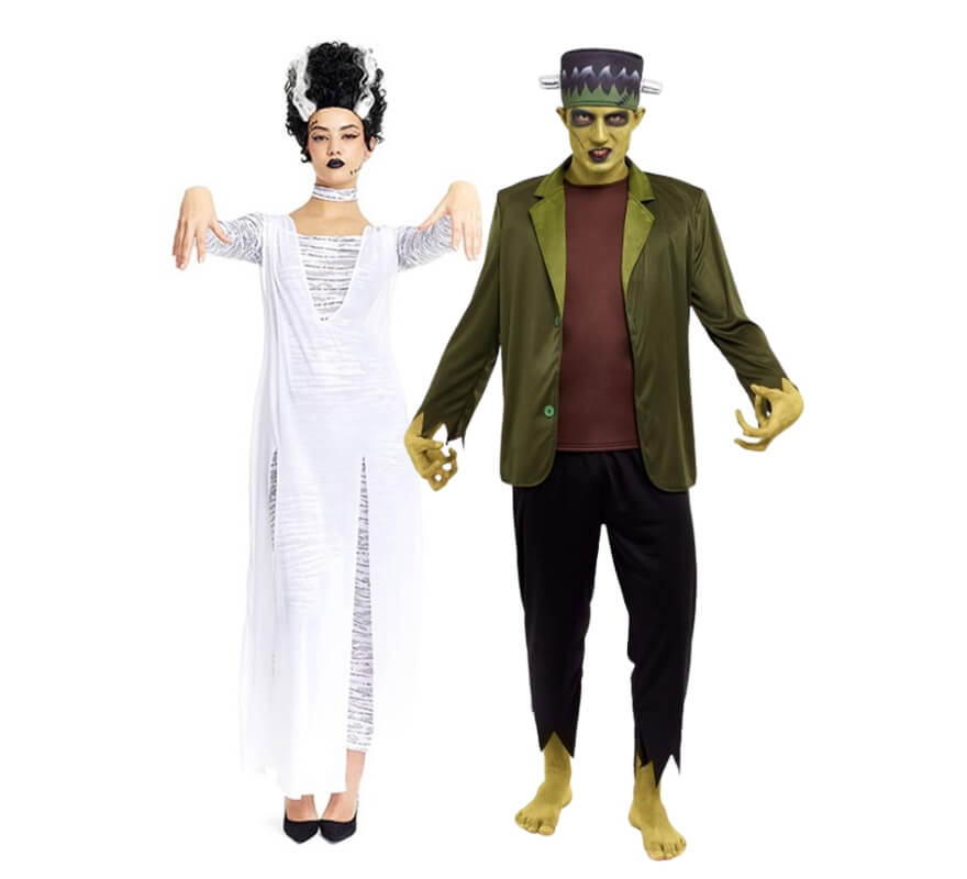 Pareja de Frankenstein y su novia
