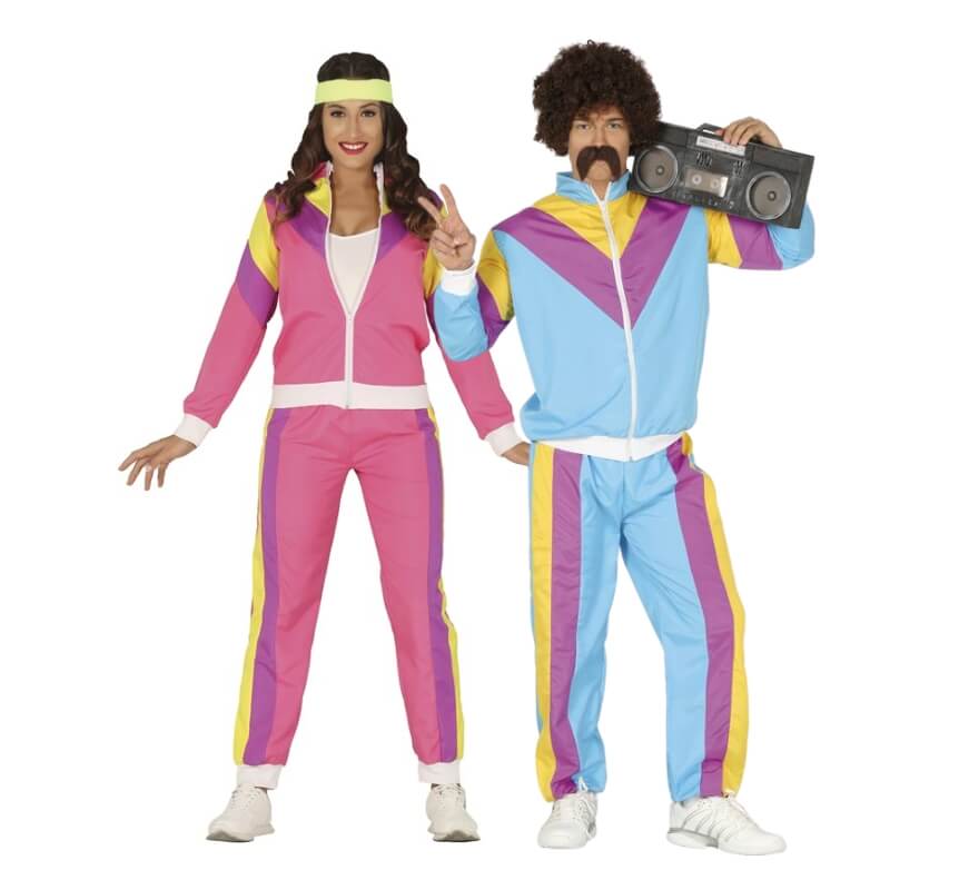 Pareja de gimnastas años 80