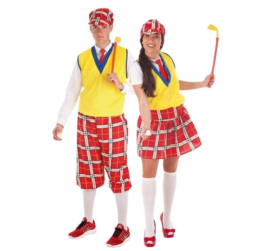 Pareja de Jugadores de Golf adultos