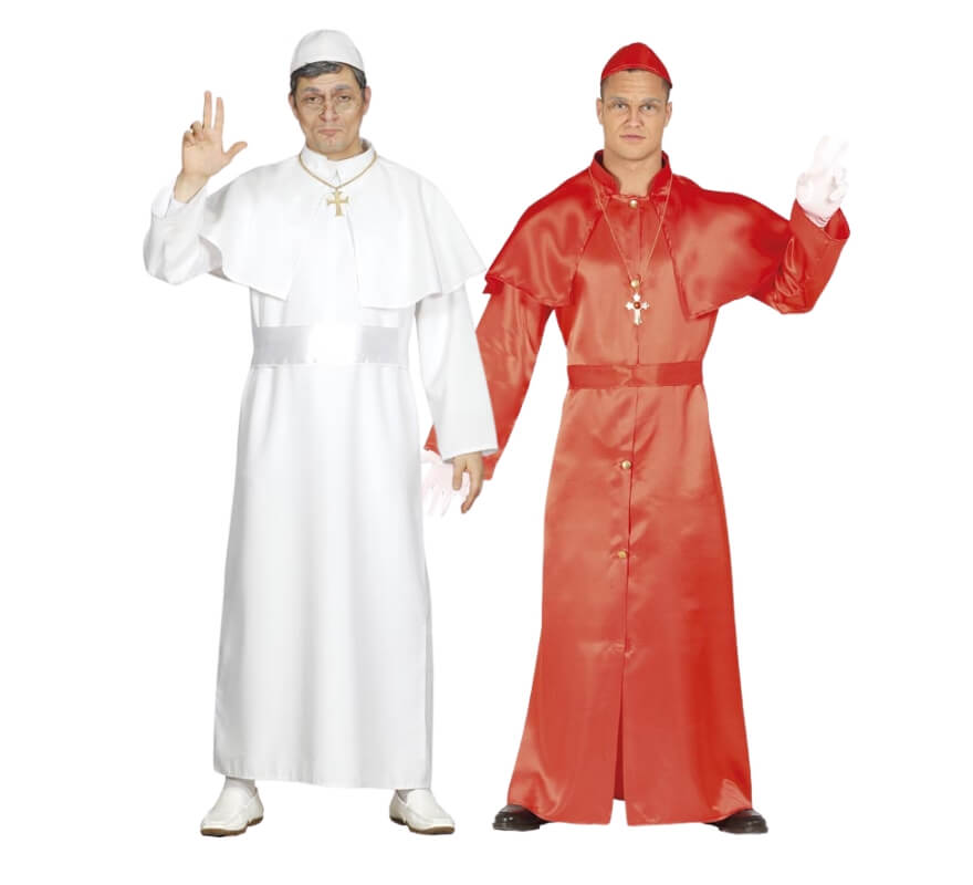 Pareja de Papa y Cardenal