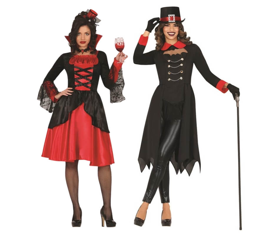 Pareja de vampiresas góticas