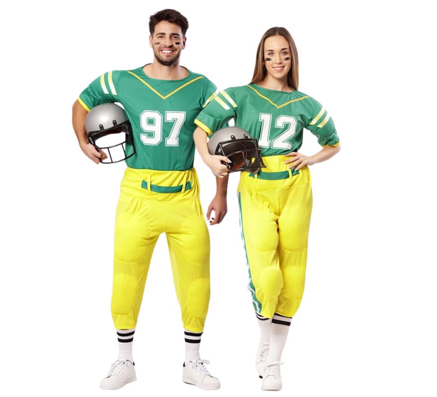 Pareja Jugadores de Fútbol Americano adulto