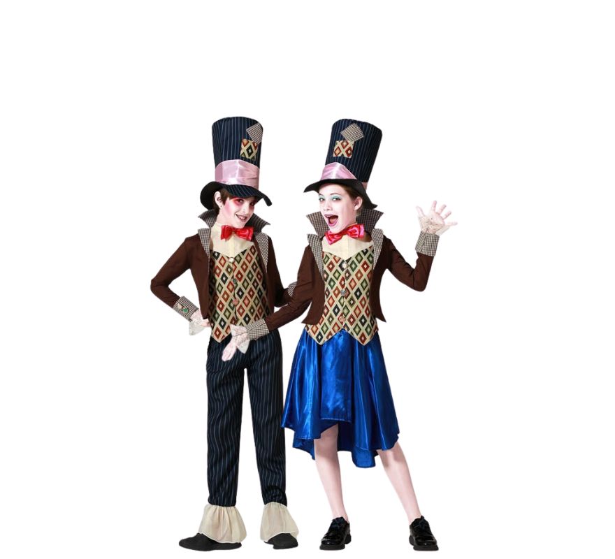 Pareja Sombrero Loco infantil
