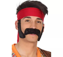 Patillas y Bigote de Hippie