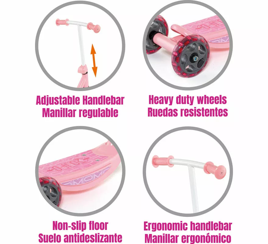 Translation missing: es.Patinete 3 Ruedas rosa