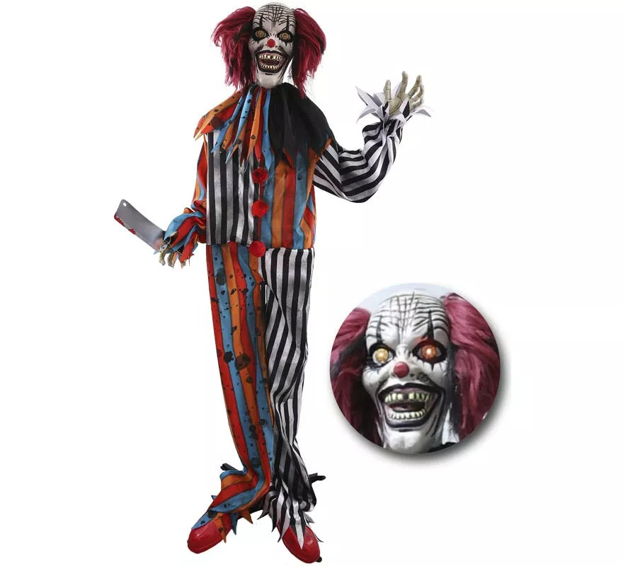 Translation missing: es.Payaso Asesino Animado con Sonido y Movimiento de 170 cm