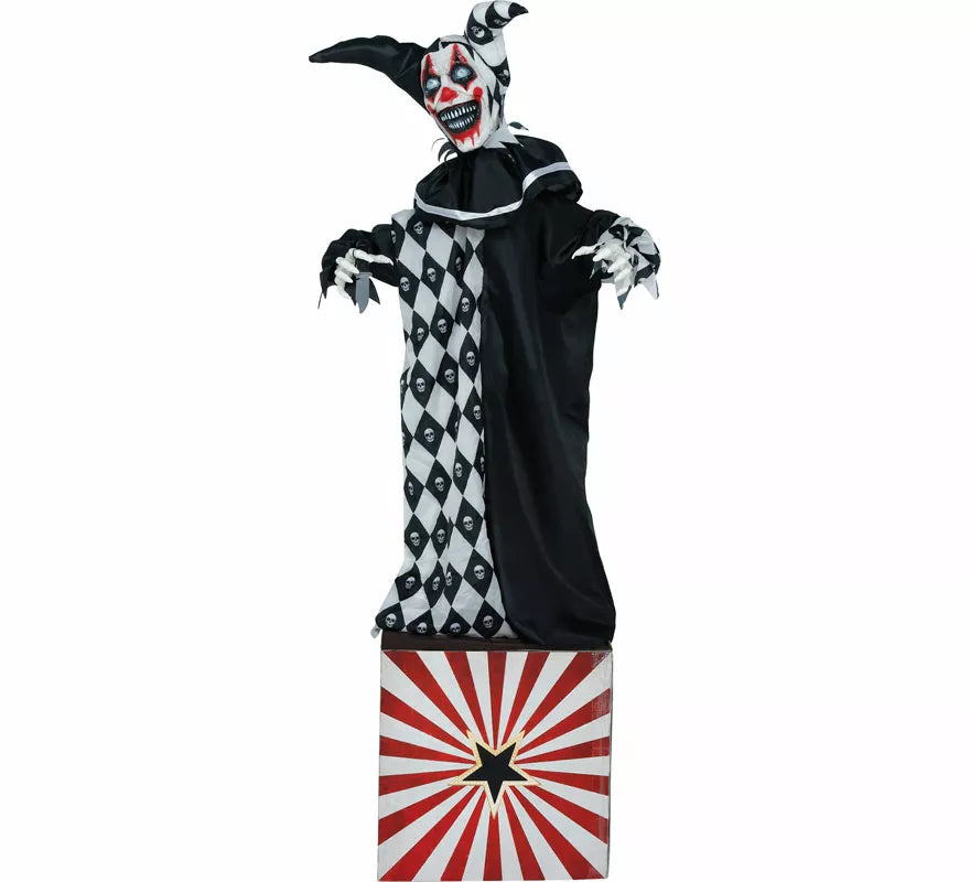 Payaso con Caja con Luz, Sonido y Movimiento de 170 cm
