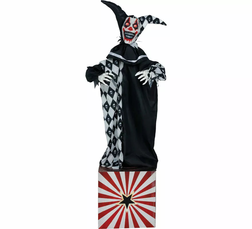 Payaso con Caja con Luz, Sonido y Movimiento de 170 cm