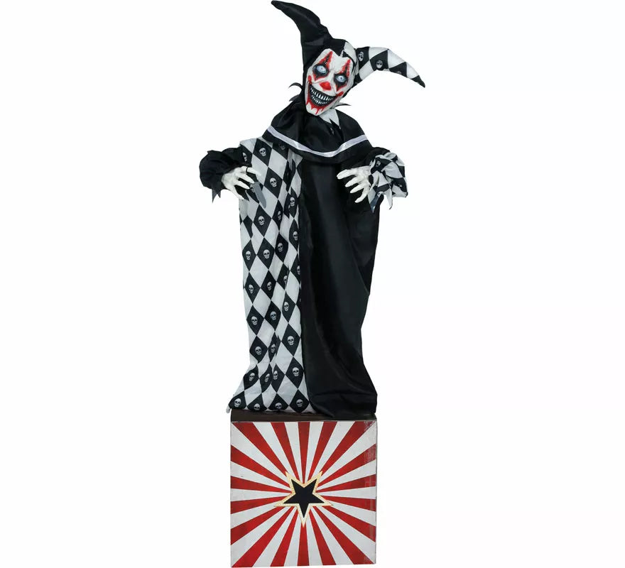Payaso con Caja con Luz, Sonido y Movimiento de 170 cm
