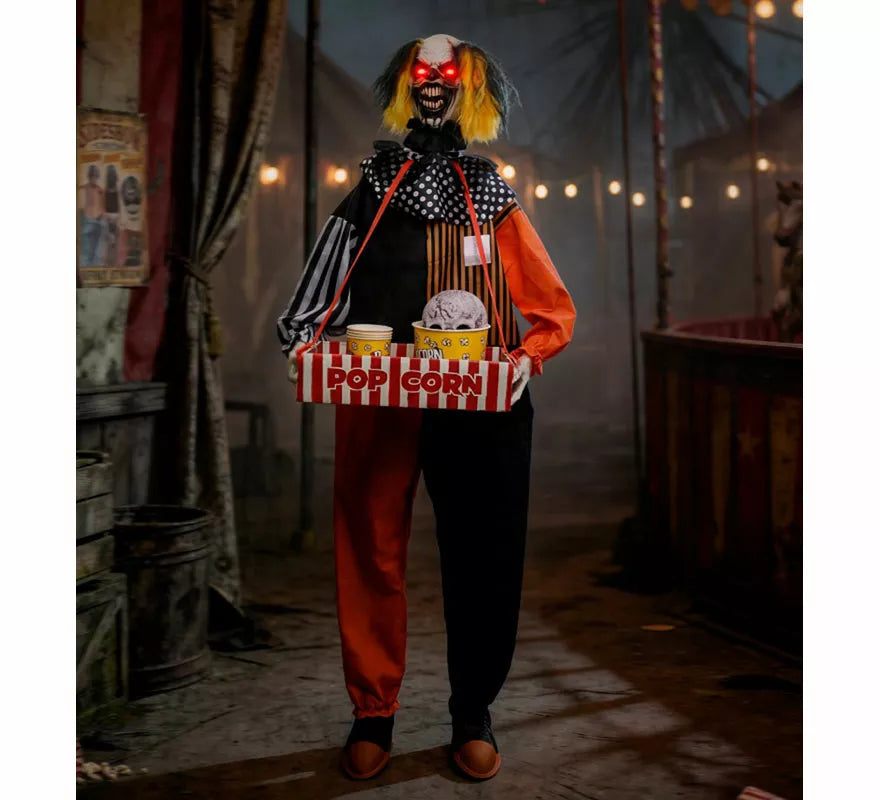Payaso con Palomitas y Calavera de 170 cm