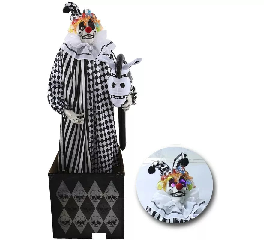 Translation missing: es.Payaso Crazy Animado con Luz, Sonido y Movimiento de 165 cm