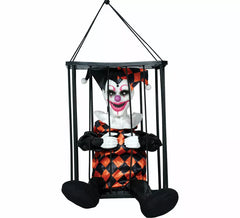 Payaso Enjaulado con Luz, Sonido y Movimiento de 26,5 cm