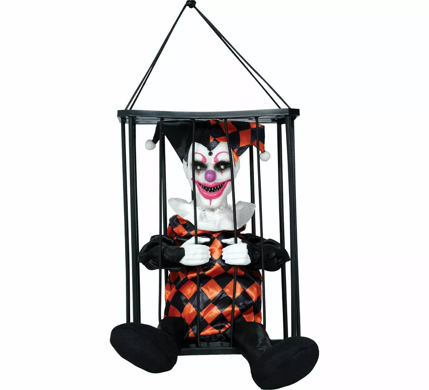 Translation missing: es.Payaso Enjaulado con Luz, Sonido y Movimiento de 26,5 cm