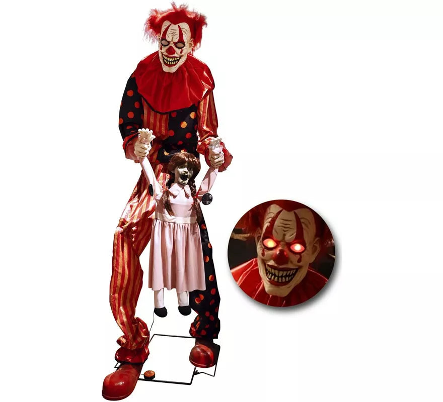 Translation missing: es.Payaso Secuestrador Gigante Animado con Luz Sonido y Movimiento 65x90x220cm