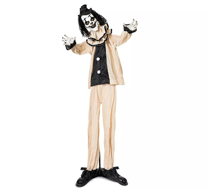 Translation missing: es.Payaso Siniestro beige y negro con base de 105x18x160 cm