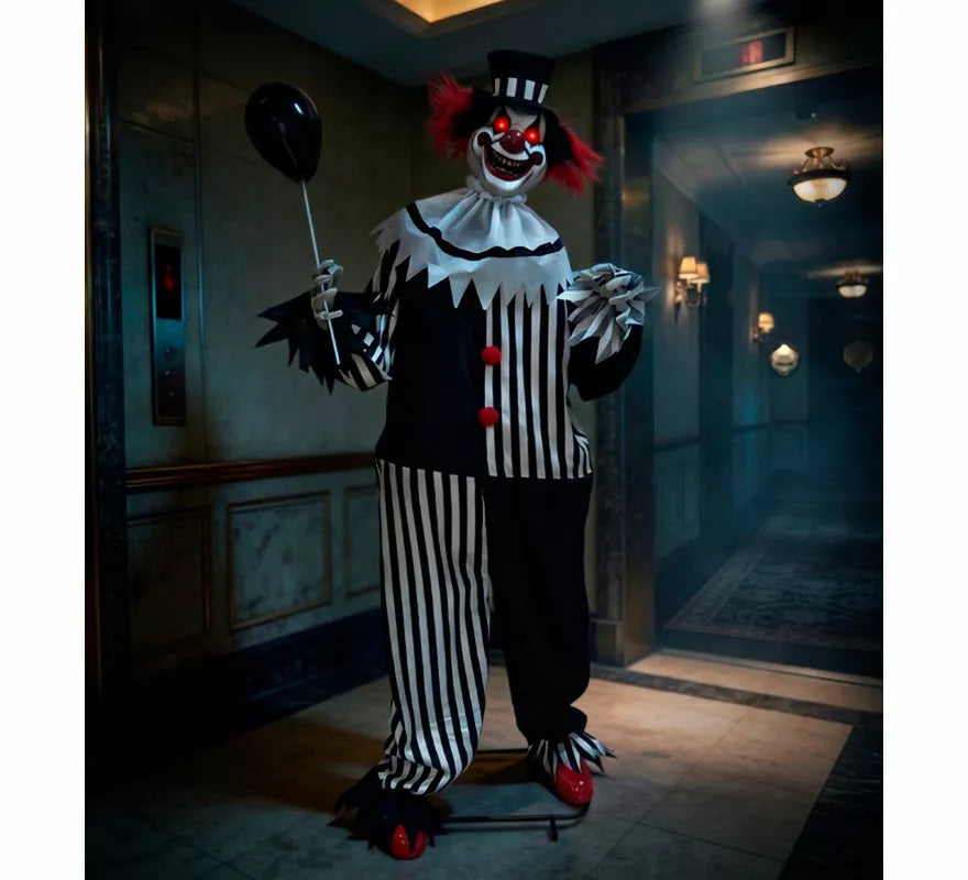 Payaso Siniestro con Movimiento y Sensor de 190 cm