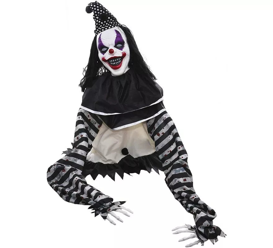 Payaso Terrorífico Suelo Animado 107 cm