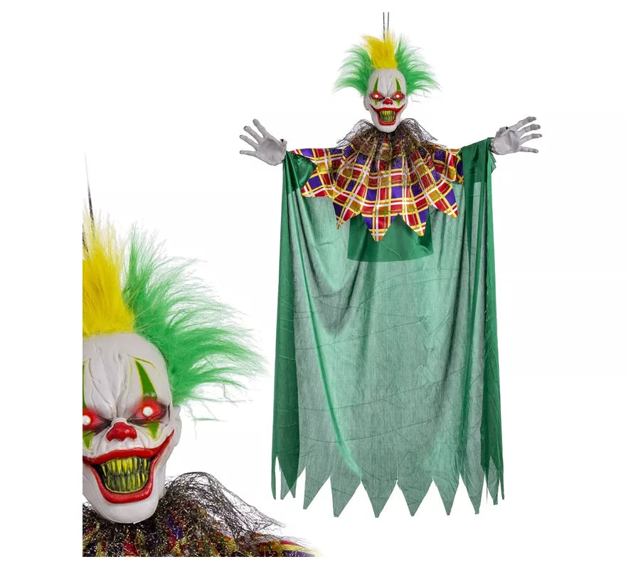 Translation missing: es.Payaso Terrorífico verde con Luz, Sonido y Movimiento de 50x11x100 cm