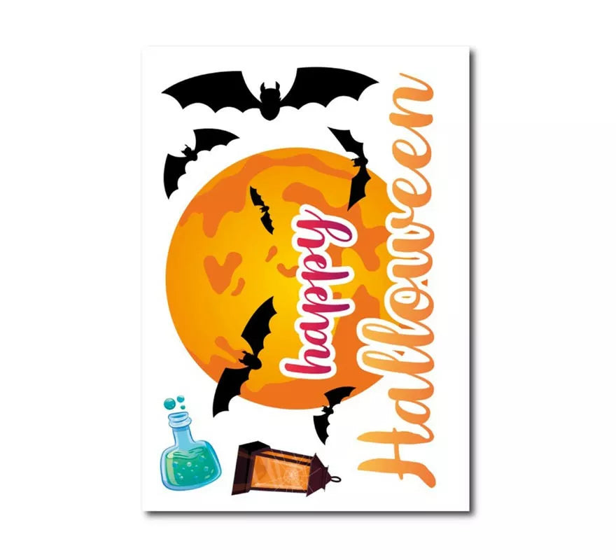 Translation missing: es.Pegatina de Happy Halloween de vinilo de 20x30 cm