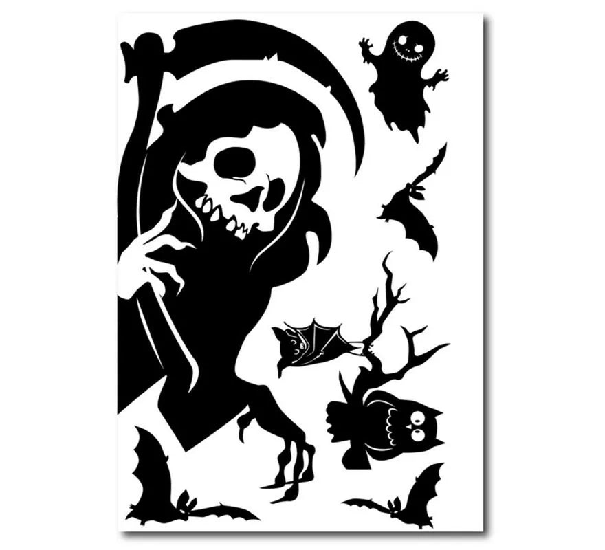 Pegatina de Muerte oscura de vinilo de 20x30 cm