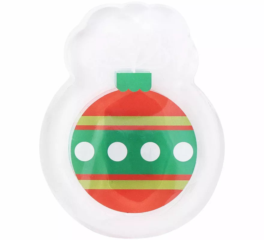 Pegatina Gel Led Bola Navidad de 10x15 cm