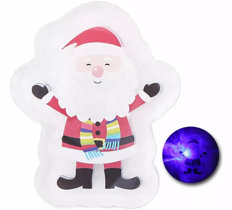 Pegatina Gel Led Papá Noel de 10x15 cm
