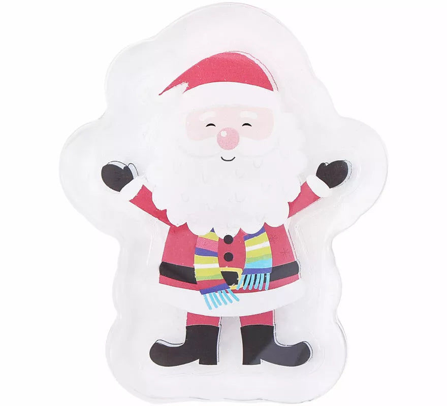 Pegatina Gel Led Papá Noel de 10x15 cm