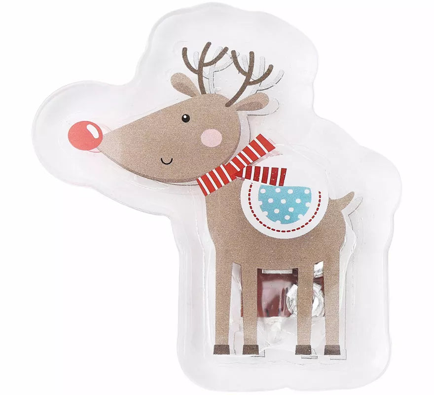 Pegatina Gel Led Reno Navidad de 10x15 cm