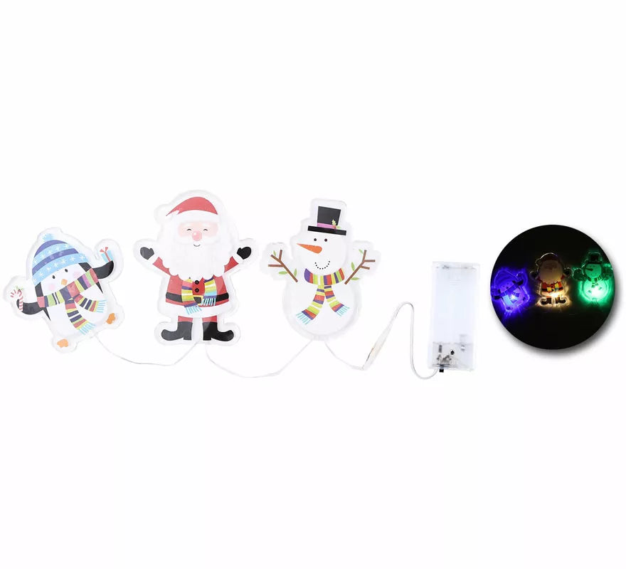 Translation missing: es.Pegatinas Gel Led 3 Figuritas Abrazos de Navidad de 15x30 cm