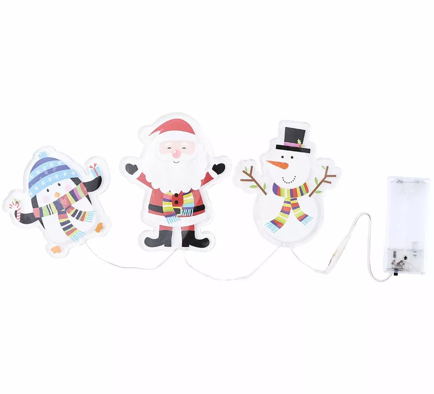 Translation missing: es.Pegatinas Gel Led 3 Figuritas Abrazos de Navidad de 15x30 cm