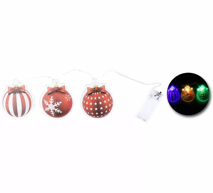 Translation missing: es.Pegatinas Gel Led 3 Figuritas Bolas de Navidad de 15x30 cm