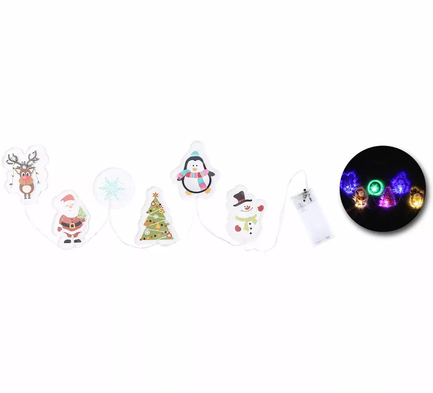 Translation missing: es.Pegatinas Gel Led 6 Figuritas Motivos Navideños de 15x35 cm