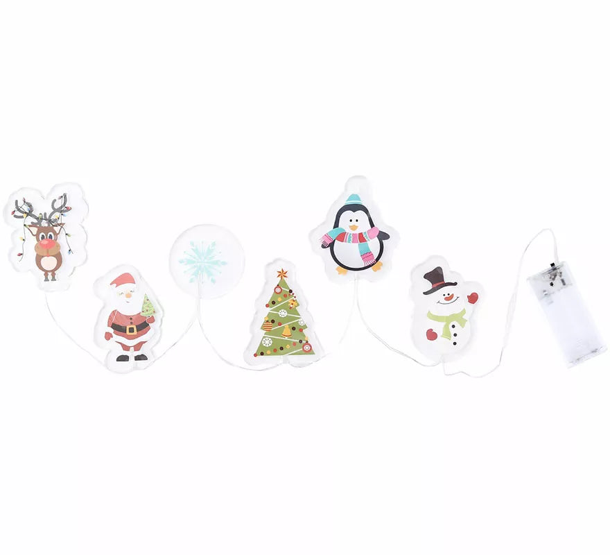 Translation missing: es.Pegatinas Gel Led 6 Figuritas Motivos Navideños de 15x35 cm