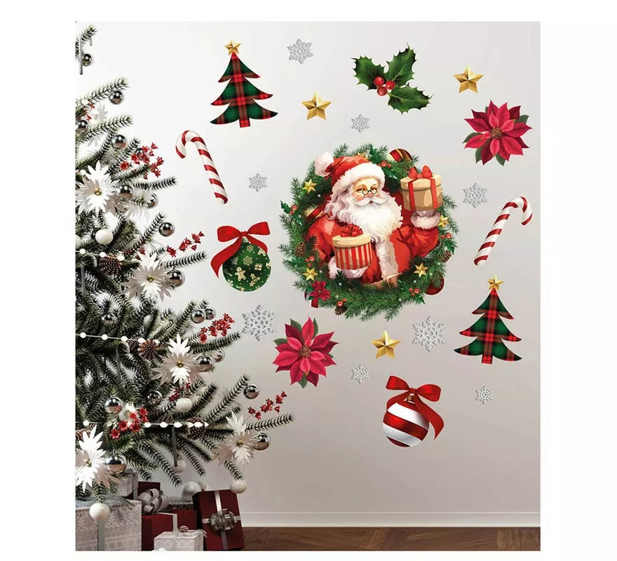 Translation missing: es.Pegatinas Papá Noel adhesivas para pared de 25x70 cm