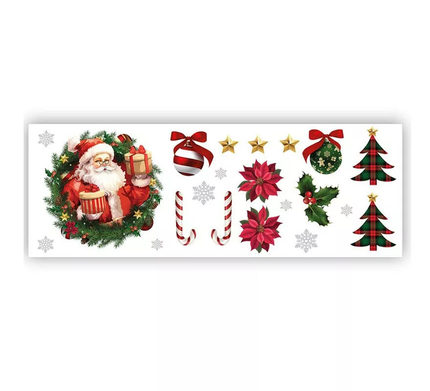 Translation missing: es.Pegatinas Papá Noel adhesivas para pared de 25x70 cm